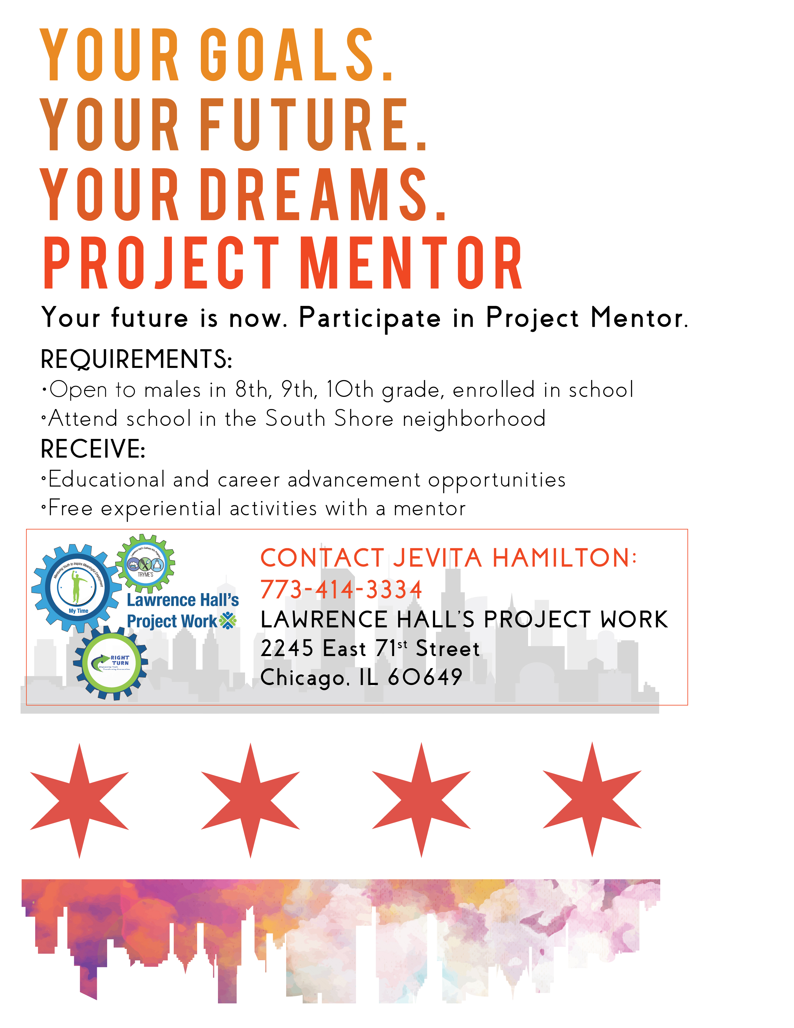 Lawrence Hall PROJECT MENTOR in South Shore - Lawrence Hall