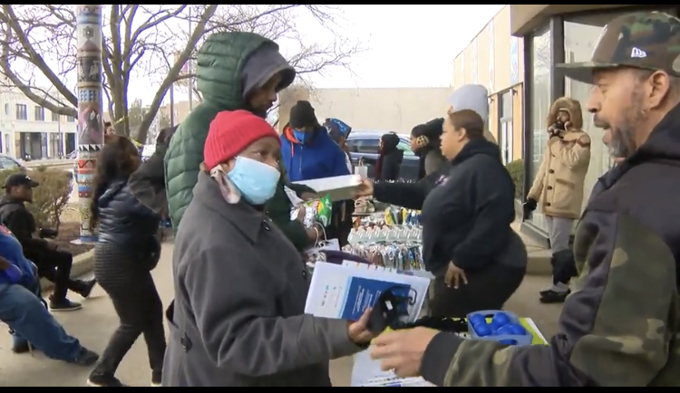 CBS News highlights our weekly community meal distribution Tuesdays.